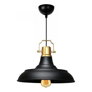 AYD Hanglamp 1xE27/40W/230V zwart/goud
