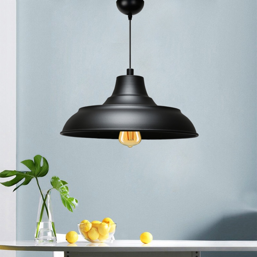 AYD Hanglamp 1xE27/40W/230V zwart