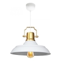 AYD Pendantlamp 1xE27/40W/230V wit/goud