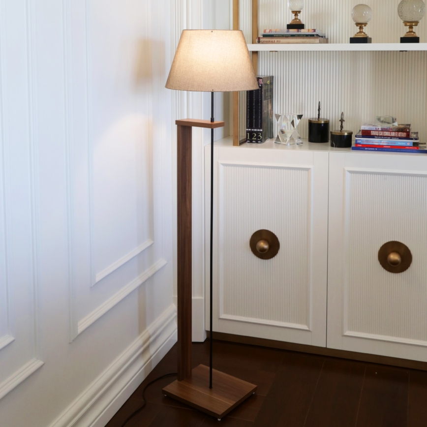 AYD Vloerlamp 1xE27/40W/230V beige/bruin