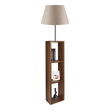 AYD Vloerlamp 1xE27/40W/230V bruin/grijs