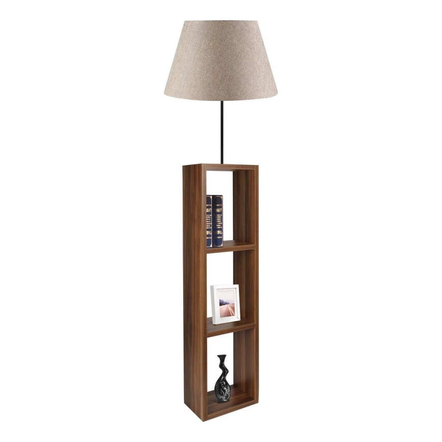 AYD Vloerlamp 1xE27/40W/230V bruin/grijs