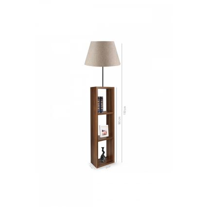 AYD Vloerlamp 1xE27/40W/230V bruin/grijs