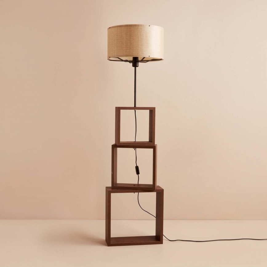 AYD Vloerlamp 1xE27/40W/230V bruin