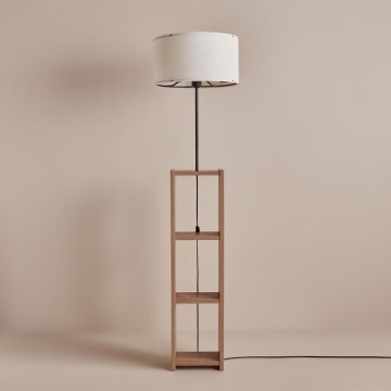 AYD Vloerlamp 1xE27/40W/230V bruin/wit