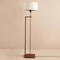 AYD Vloerlamp 1xE27/40W/230V bruin/wit