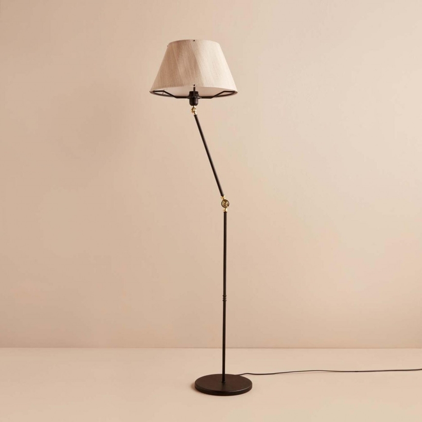 AYD Vloerlamp 1xE27/40W/230V zwart/beige