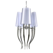 AZ0028 Azzardo - Hanglamp aan ketting DIABLO 6xE14/11W/230V wit
