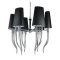 AZ1390 Azzardo - Hanglamp aan ketting DIABLO 12xE14/11W/230V zwart