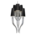 AZ1417 Azzardo - Hanglamp aan ketting DIABLO 12xE14/11W/230V zwart