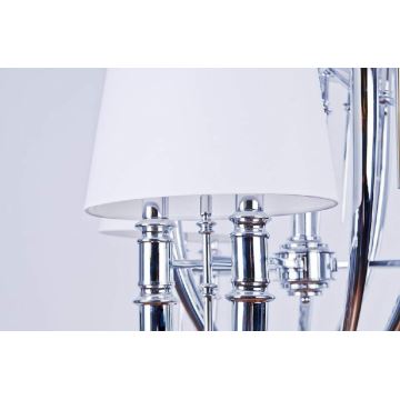 Azzardo AZ0028 - Hanglamp aan ketting DIABLO 6xE14/11W/230V wit