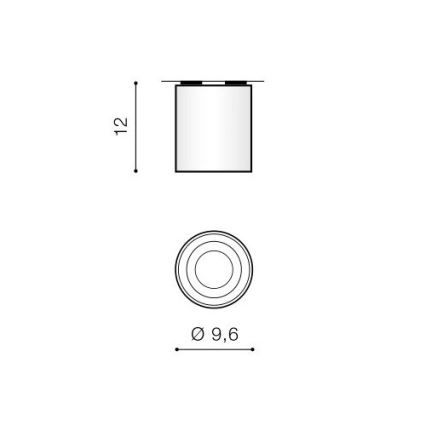 Azzardo AZ0858 - Plafondverlichting BROSS 1xGU10/50W/230V