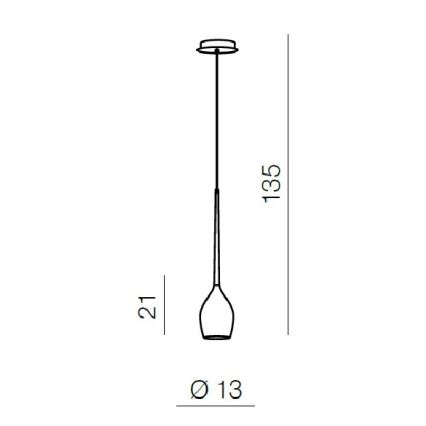 Azzardo AZ1220 - Hanglamp aan koord IZZA 1xE14/40W/230V