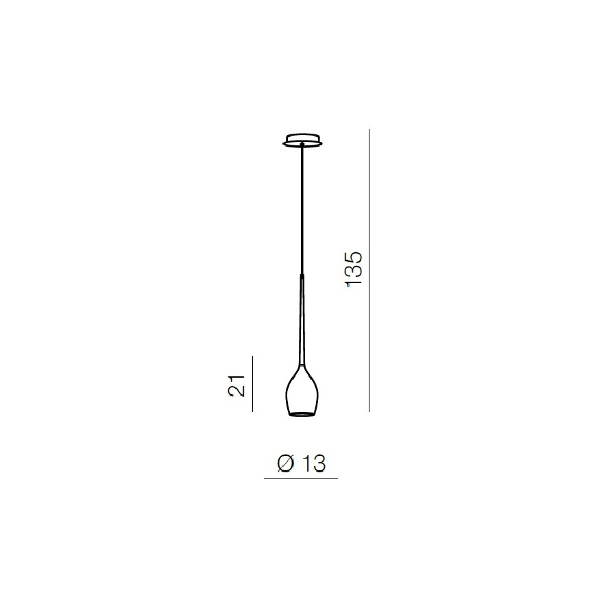 Azzardo AZ1220 - Hanglamp aan koord IZZA 1xE14/40W/230V