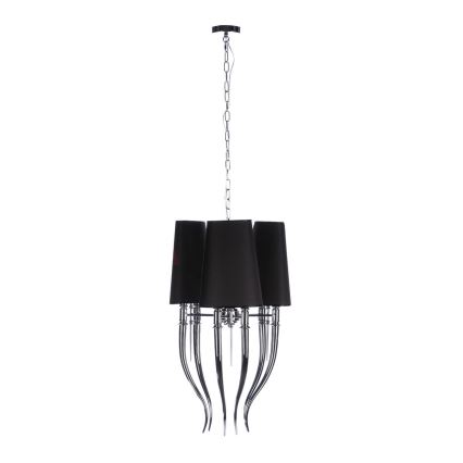 Azzardo AZ1345 - Hanglamp aan ketting DIABLO 6xE14/11W/230V zwart