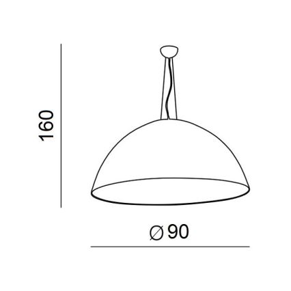 Azzardo AZ1402 - Hanglamp aan koord MAGMA 4xE27/60W/230V