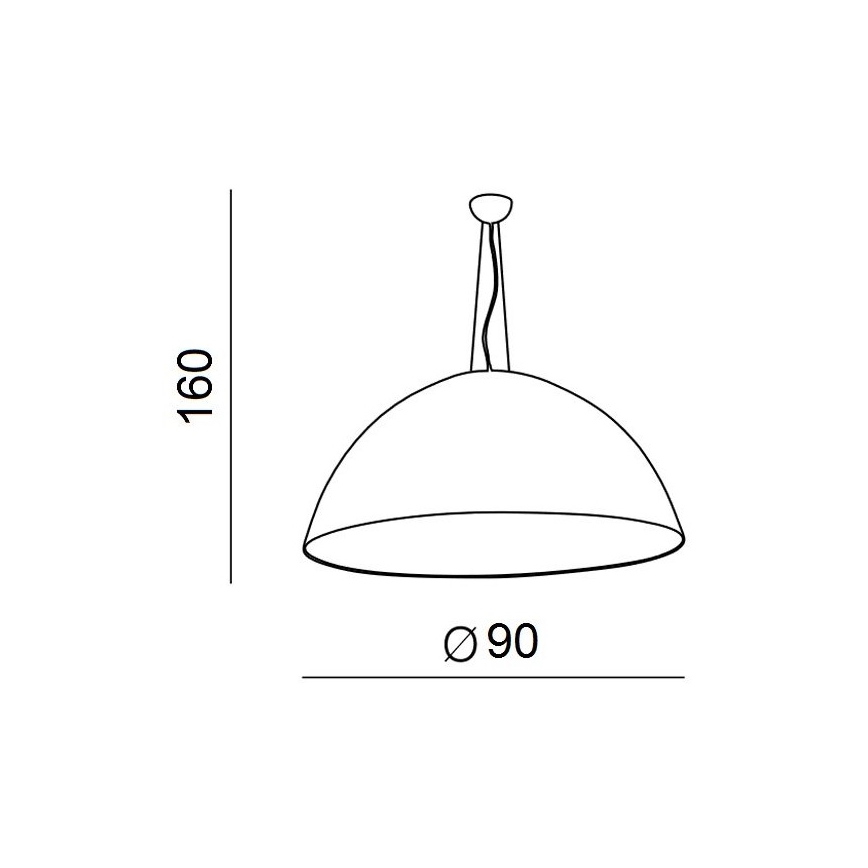 Azzardo AZ1402 - Hanglamp aan koord MAGMA 4xE27/60W/230V