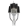 Azzardo AZ1417 - Hanglamp aan ketting DIABLO 12xE14/11W/230V zwart