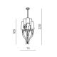 Azzardo AZ1417 - Hanglamp aan ketting DIABLO 12xE14/11W/230V zwart