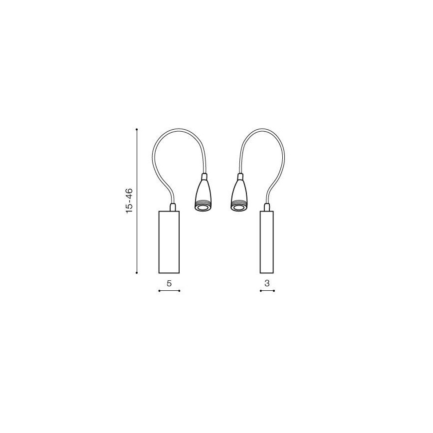 Azzardo AZ1548 - LED-wandspot voor badkamer VERONICA LED/3W/230V IP44