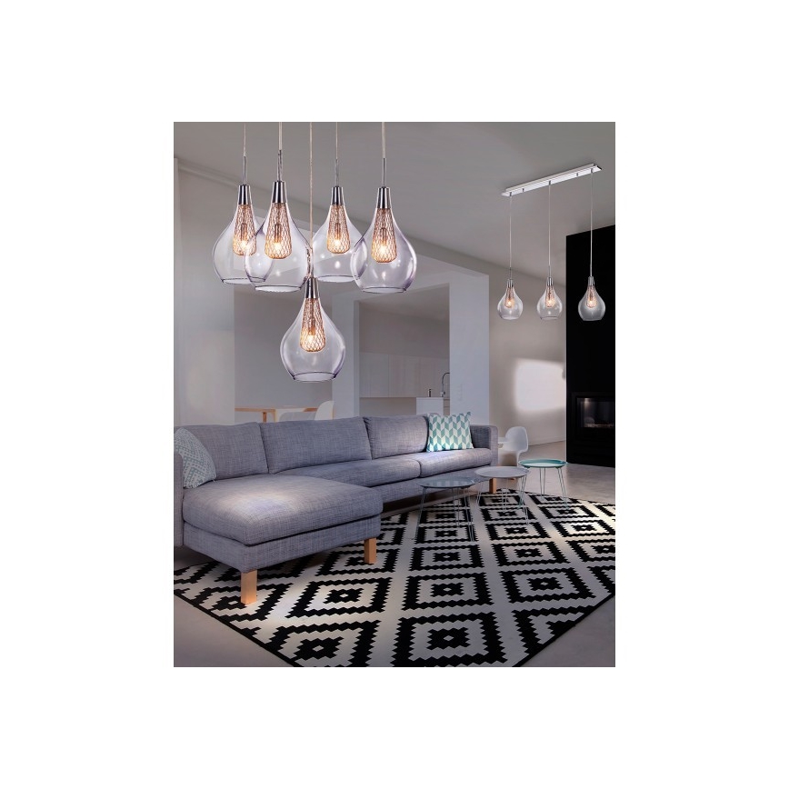 Azzardo AZ1689 - Hanglamp aan koord ELEKTRA 3xG9/40W/230V