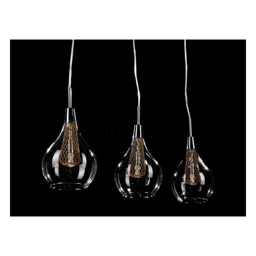 Azzardo AZ1689 - Hanglamp aan koord ELEKTRA 3xG9/40W/230V
