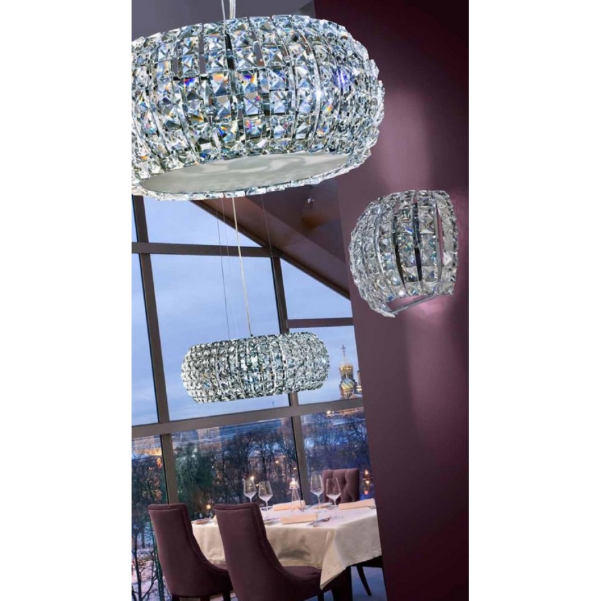 Azzardo AZ2520 - Kristallen wandlamp SOPHIA 2xG9/40W/230V