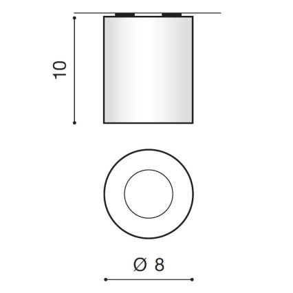 Azzardo AZ2558 - Plafondverlichting buiten ARO 1xGU10/50W/230V IP54