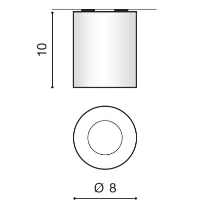 Azzardo AZ2559 - Plafondverlichting buiten ARO 1xGU10/50W/230V IP54