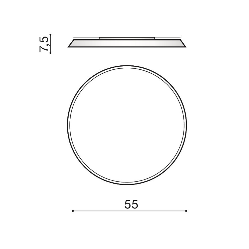 Azzardo AZ2739 - LED plafondlamp CORTONA LED/50W/230V 4000K