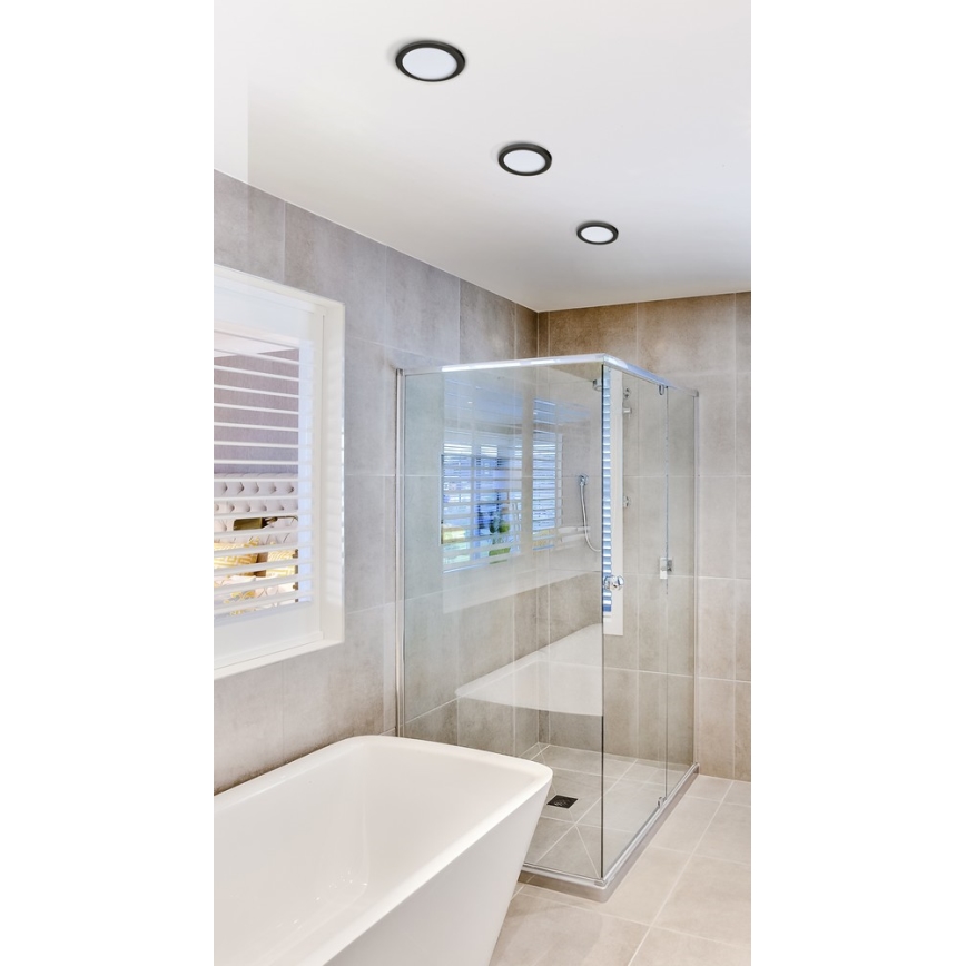 Azzardo AZ2835 - Hangende LED Badkamer plafond verlichting SLIM 1xLED/6W/230V IP44 CRI 90