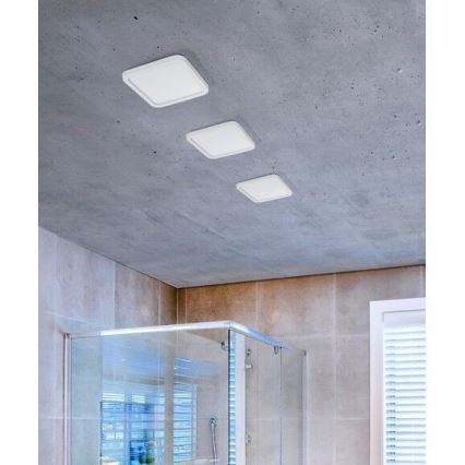 Azzardo AZ2837 - Hangende LED Badkamer plafond verlichting SLIM 1xLED/12W/230V IP44 CRI 90
