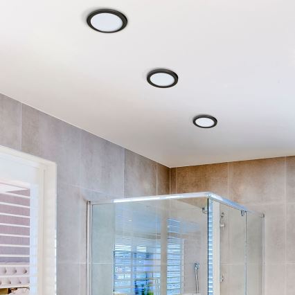 Azzardo AZ2840 - Hangende LED Badkamer plafond verlichting SLIM 1xLED/12W/230V IP44 CRI 90
