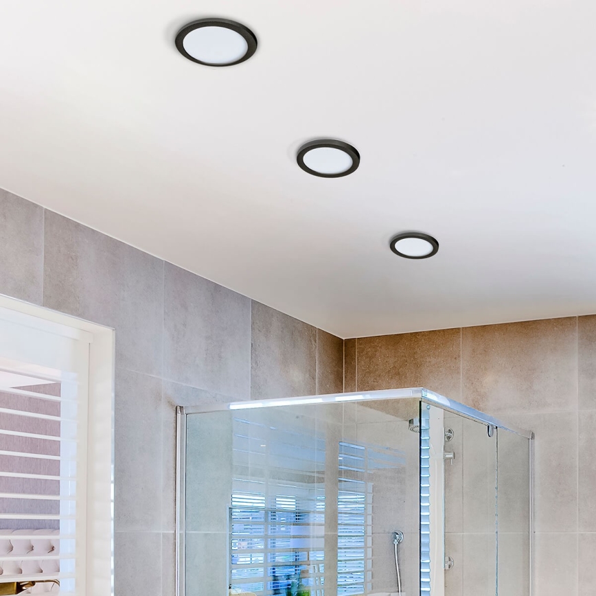 Azzardo AZ2840 - Hangende LED Badkamer plafond verlichting SLIM 1xLED/12W/230V IP44 CRI 90