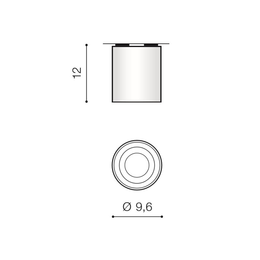 Azzardo AZ2955 - Plafondverlichting BROSS 1xGU10/50W/230V
