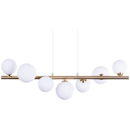 Azzardo AZ4409 - Hanglamp aan een koord SYBILLA 7xG9/25W/230V koper