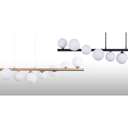 Azzardo AZ4409 - Hanglamp aan kabel SYBILLA 7xG9/25W/230V goudkleurig