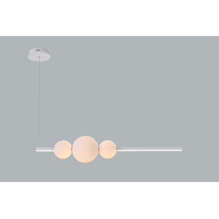 Azzardo AZ4426 - Dimbare LED Hanglamp aan een koord SANDRA LED/48W/230V wit