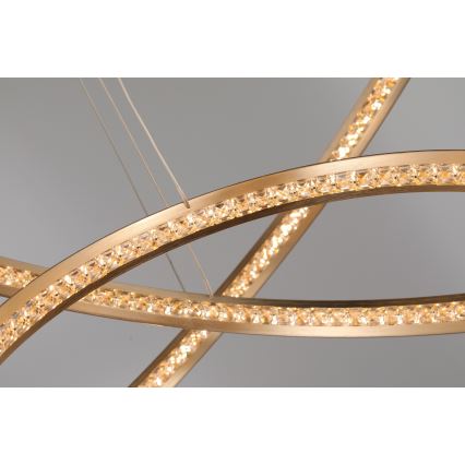 Azzardo AZ4429 - LED Hanglamp aan een koord BRIGHTON LED/55W/230V goud