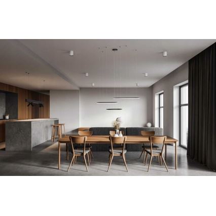 Azzardo AZ4707 - LED-kroonluchter aan kabel HALO LED/130W/230V zwart