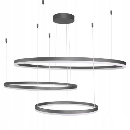 Azzardo AZ4707 - LED-kroonluchter aan kabel HALO LED/130W/230V zwart