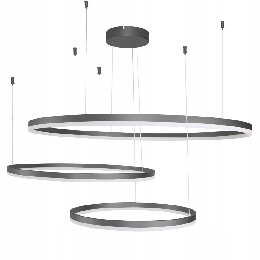 Azzardo AZ4707 - LED-kroonluchter aan kabel HALO LED/130W/230V zwart