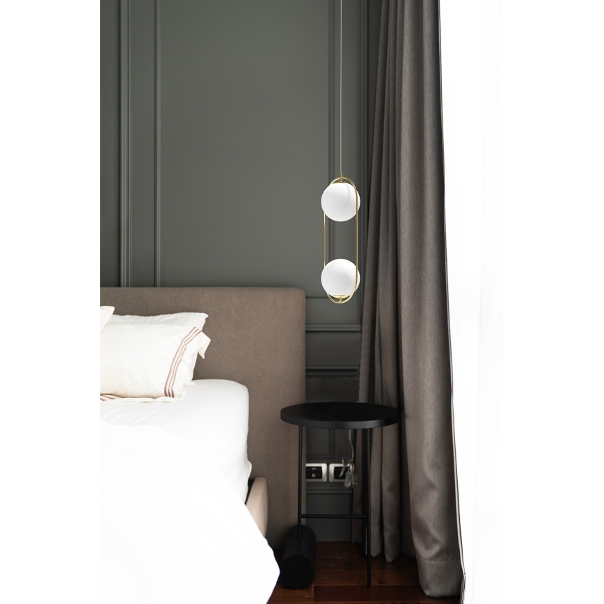 Azzardo AZ4982 - Hanglamp aan een koord COCO 2xG9/50W/230V