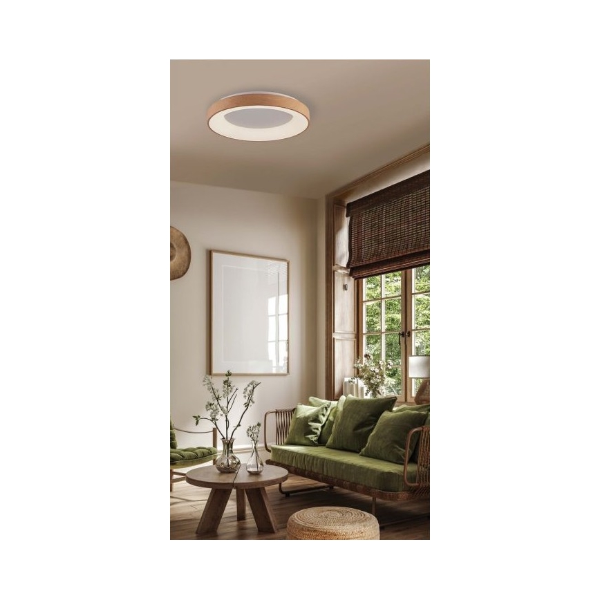Azzardo AZ4989 - LED Plafondlamp SANTANA LED/30W/230V bruin