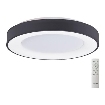 Azzardo AZ4991 - Dimbare LED plafondlamp SANTANA LED/50W/230V zwart + afstandsbediening