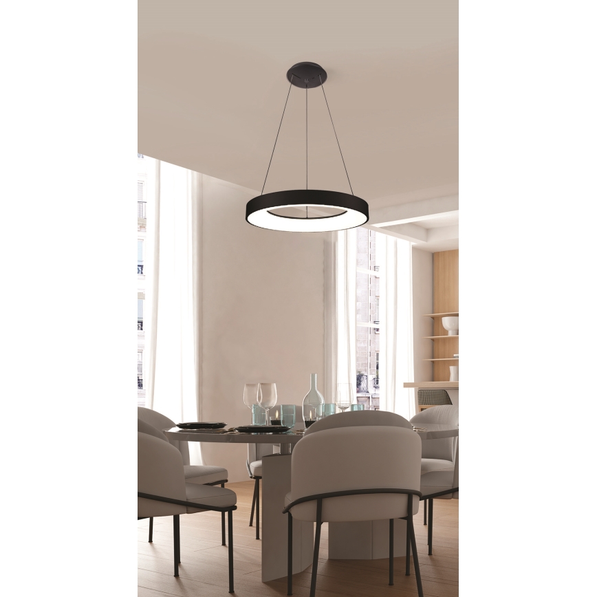 Azzardo AZ4999 - LED Hanglamp aan kabel SANTANA LED/30W/230V zwart