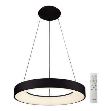 Azzardo AZ5008 - Dimbare LED hanglamp aan een koord SANTANA LED/50W/230V zwart + afstandsbediening