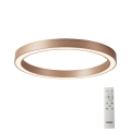 Azzardo AZ5033 - LED dimbare plafondlamp MARCO LED/50W/230V goud + afstandsbediening