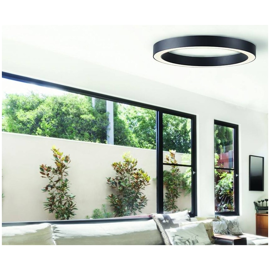 Azzardo AZ5035 - Dimbare LED plafondlamp MARCO LED/60W/230V zwart + afstandsbediening