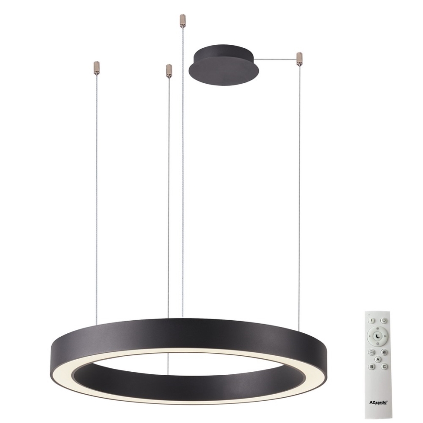 Azzardo AZ5044 - Dimbare LED hanglamp aan een koord MARCO LED/50W/230V zwart + afstandsbediening